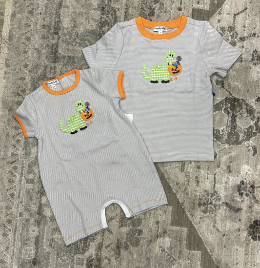 Childrens Dino Playsuit