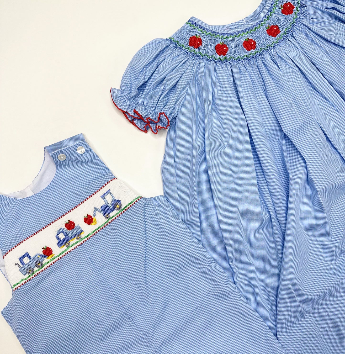 Childrens Smocked Apple Dress