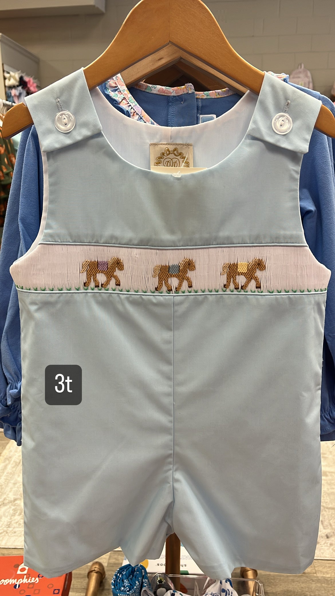 Childrens Smocked Horse  Jon Jon