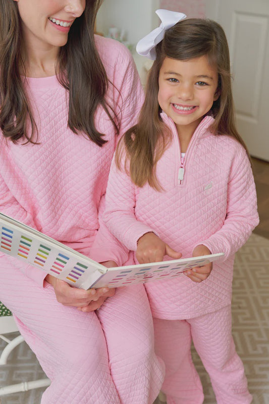 CHILDRENS QUILTED CANTER HALFZIP