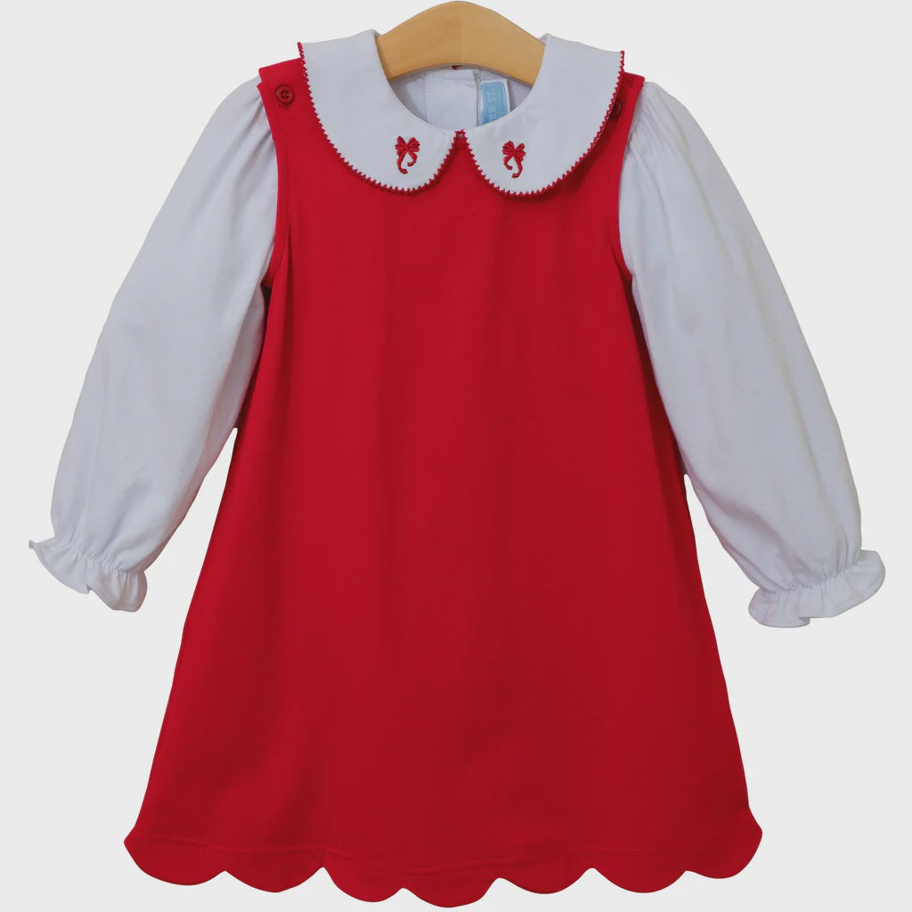 CHILDRENS HOLIDAY BOW DRESS