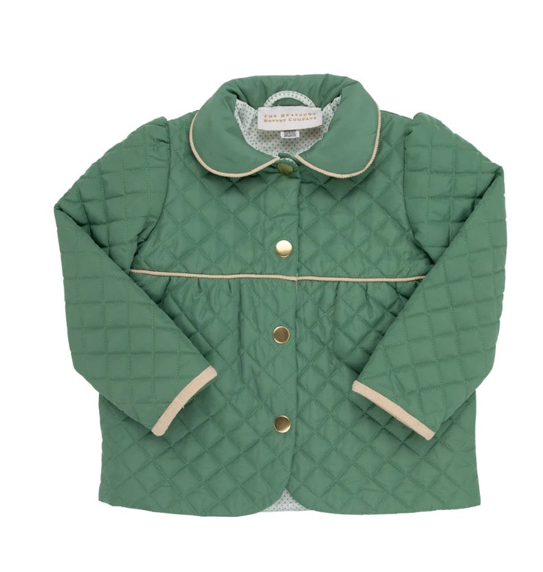 Childrens Quilted Jacket Gallatin Green