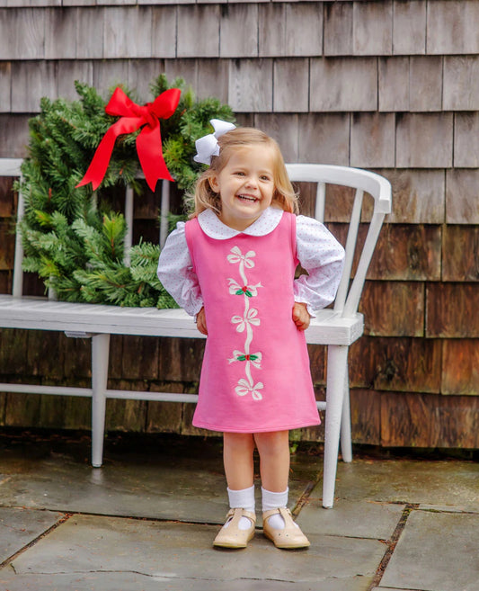 Childrens Annie Apron Dress in Romany Rose