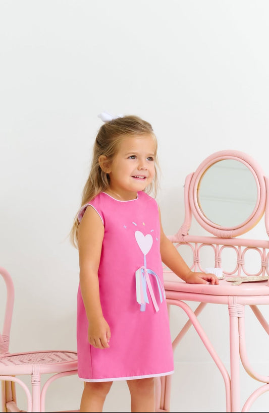 Childrens Annie Apron Broadcloth Dress