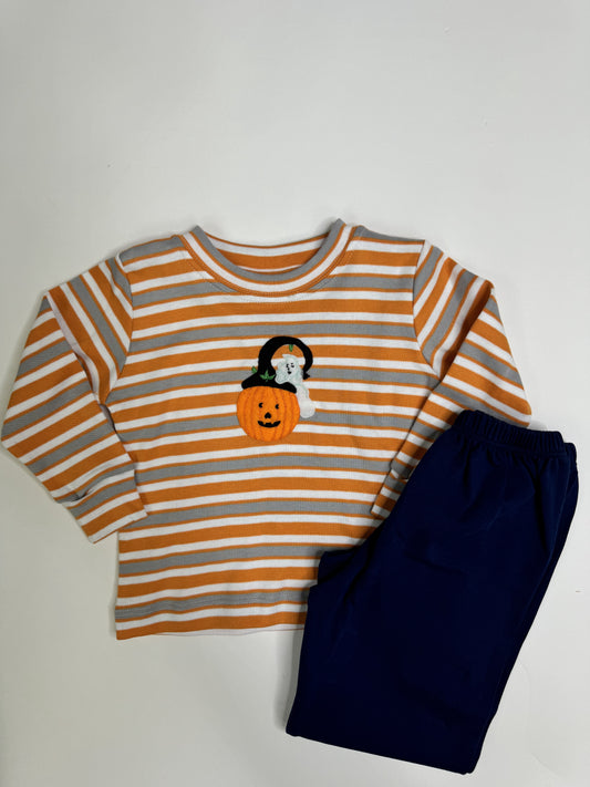 Childrens Squiggles Pumpkin Pant Set