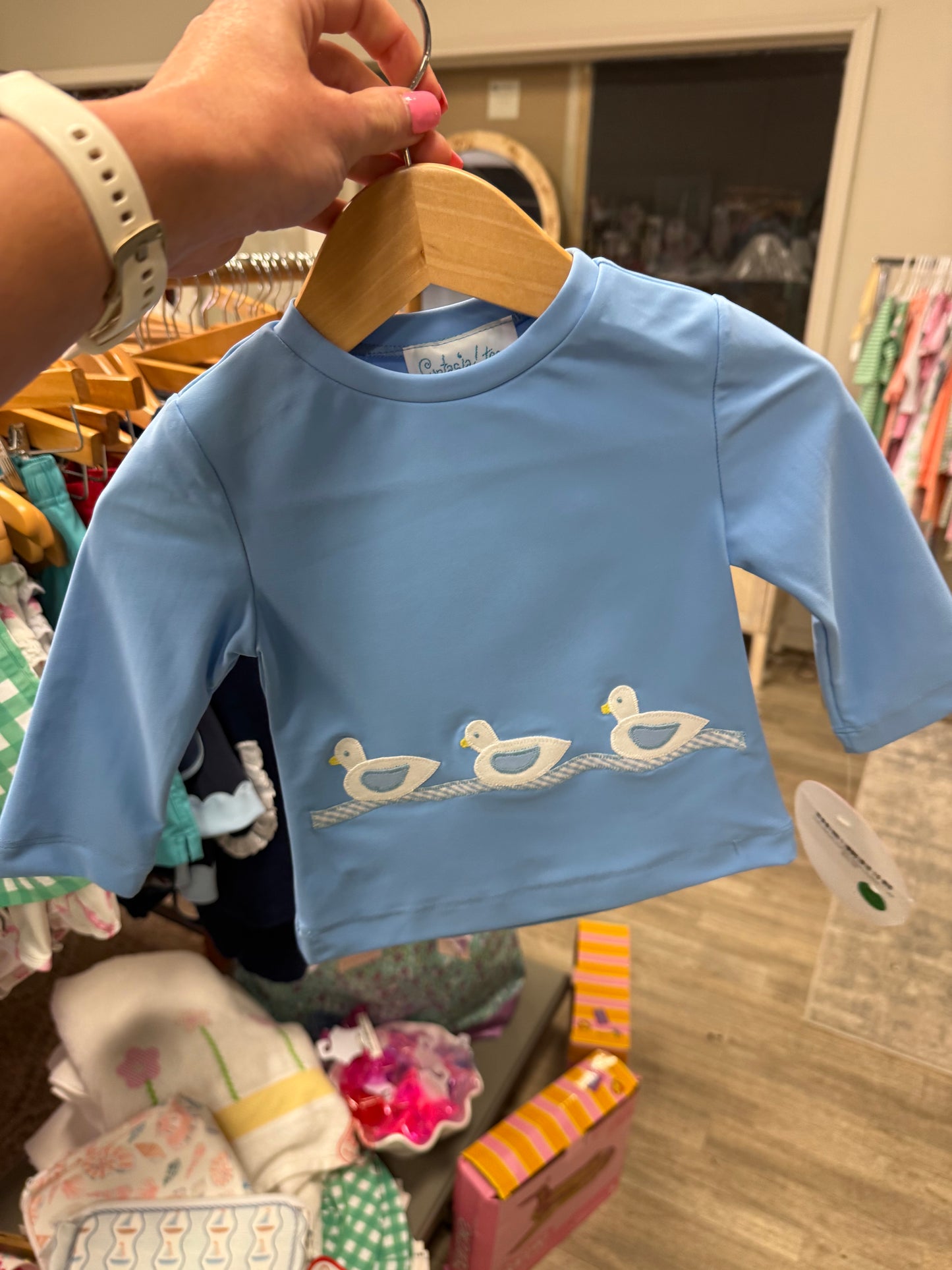 CHILDRENS DUCKS RASH GUARD