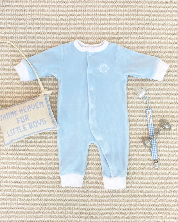 CHILDRENS VELOUR PAXTON PLAYSUIT