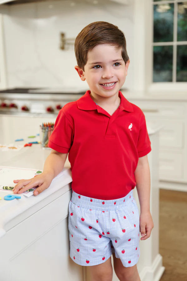 CHILDRENS PRIM & PROPER POLO IN RED