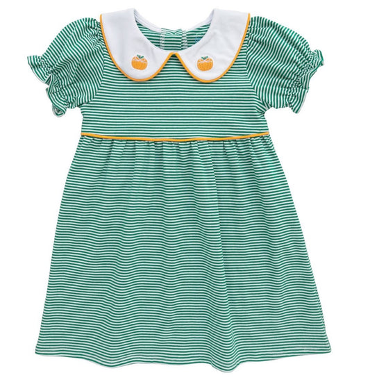 CHILDRENS GREEN PUMPKIN DRESS
