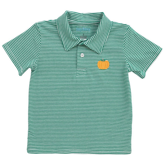 CHILDRENS SHORT SLEEVE PUMPKIN POLO