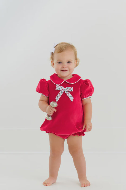 CHILDRENS BANKS BOW VELVETEEN BUBBLE