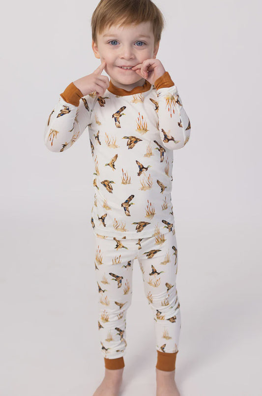Childrens Fall Bamboo PJ Set