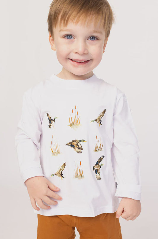 CHILDRENS DUCK BAMBOO LS TEE