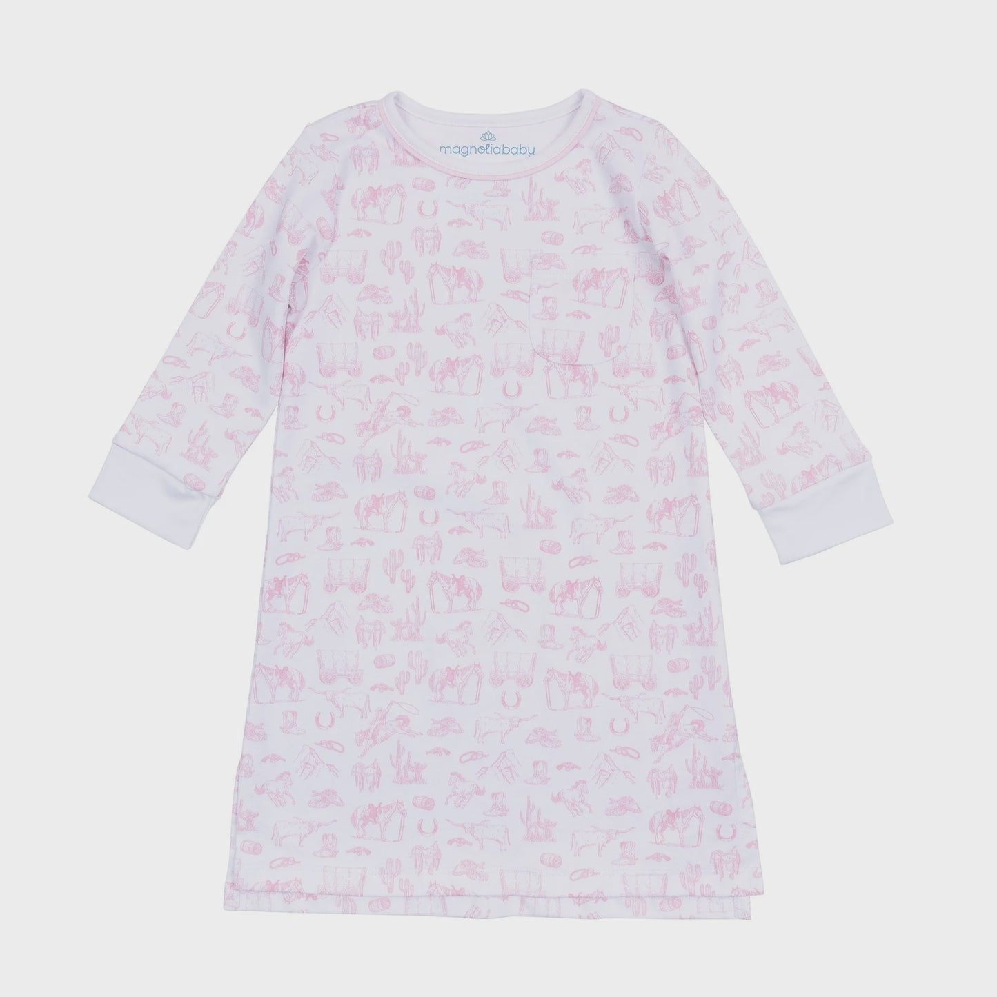 CHILDRENS WESTERN TOILE NIGHT DRESS