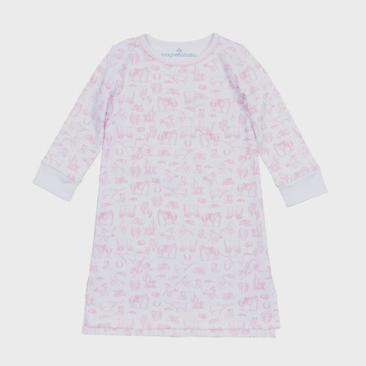CHILDRENS WESTERN TOILE NIGHT DRESS