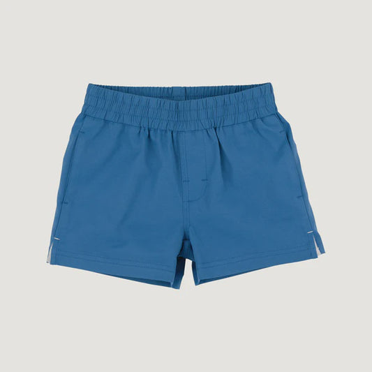 CHILDRENS PREPLETIC SHORT WOOD BOAT BLUE
