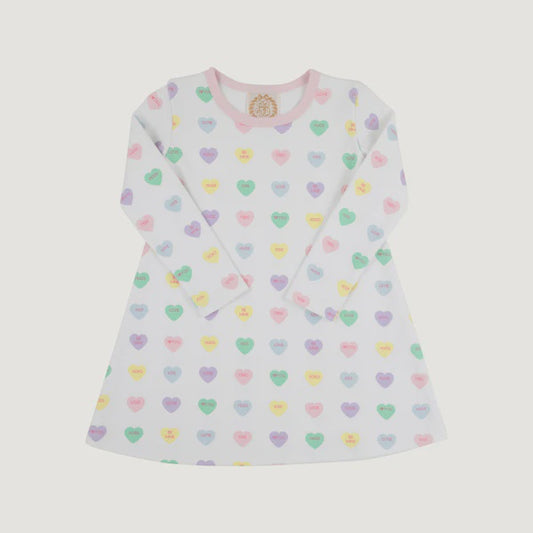 CHILDRENS LS POLLY DRESS WE HEART YOU