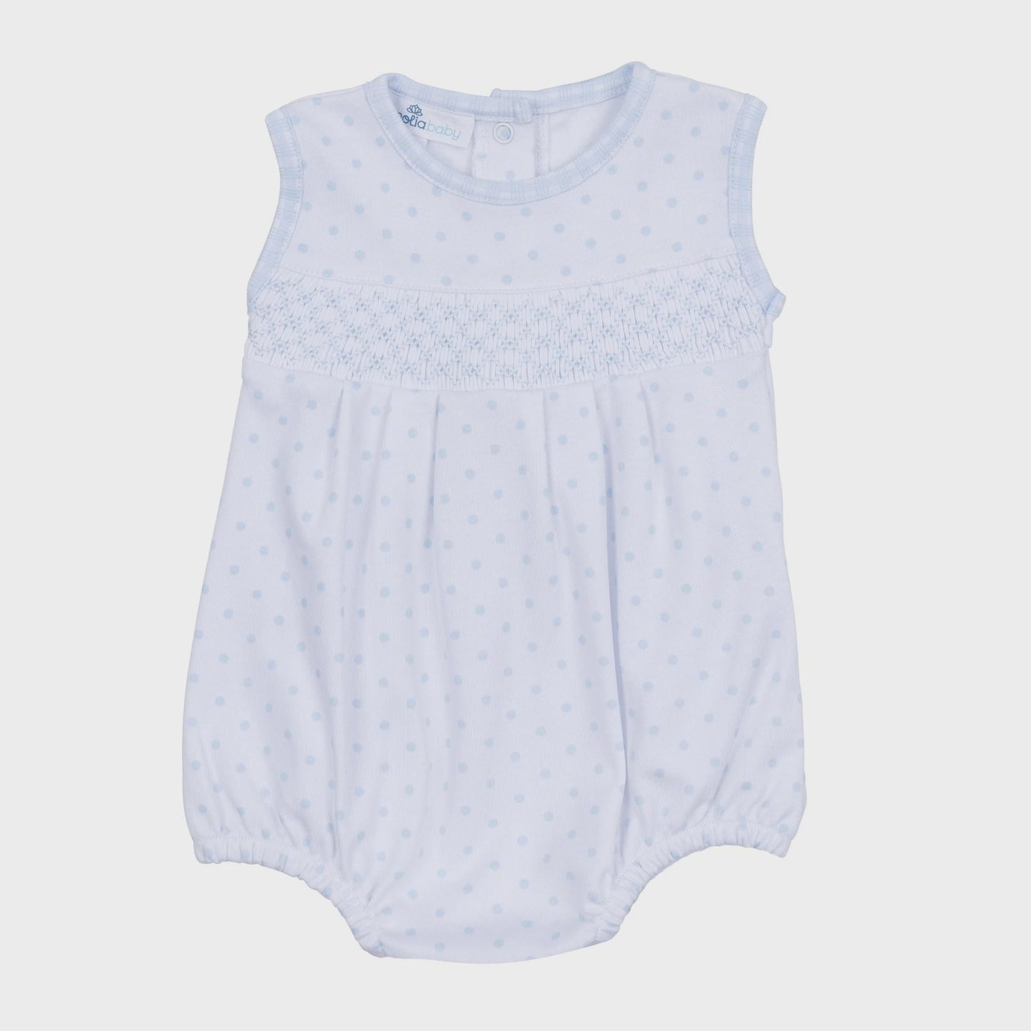 CHILDRENS SLEEVELESS GINGHAM DOTS BUBBLE
