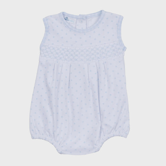 CHILDRENS SLEEVELESS GINGHAM DOTS BUBBLE