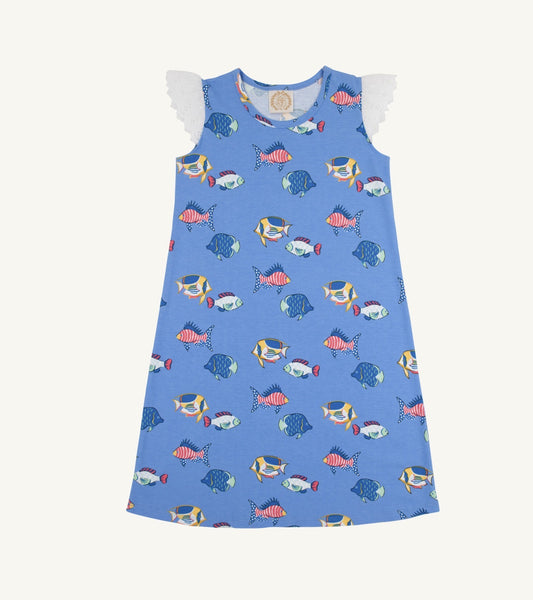 CHILDRENS SLEEVELESS POLLY DRESS EYELET