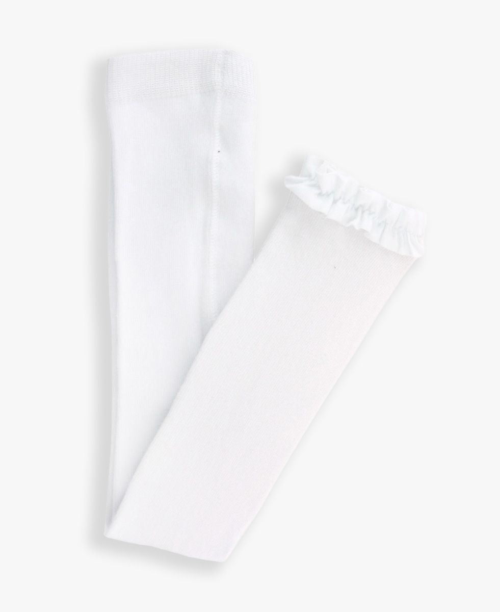CHILDRENS FOOTLESS RUFFLE TIGHTS