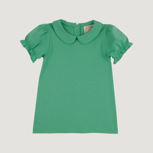 CHILDRENS GREEN MAUDES SS PP PIMA SHIRT