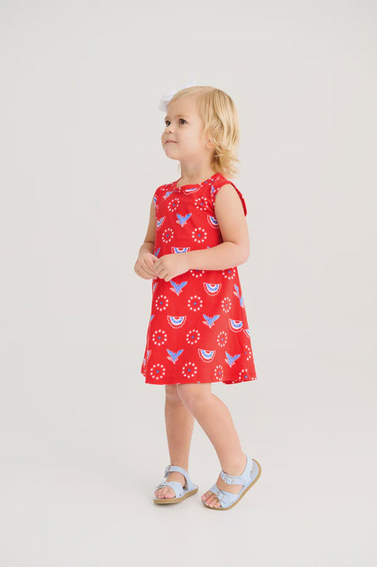 CHILDRENS STAR SPANGLED POLLY DRESS