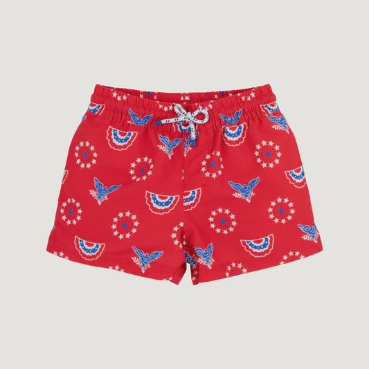 CHILDRENS STAR SPANGLED TORTOLA TRUNKS