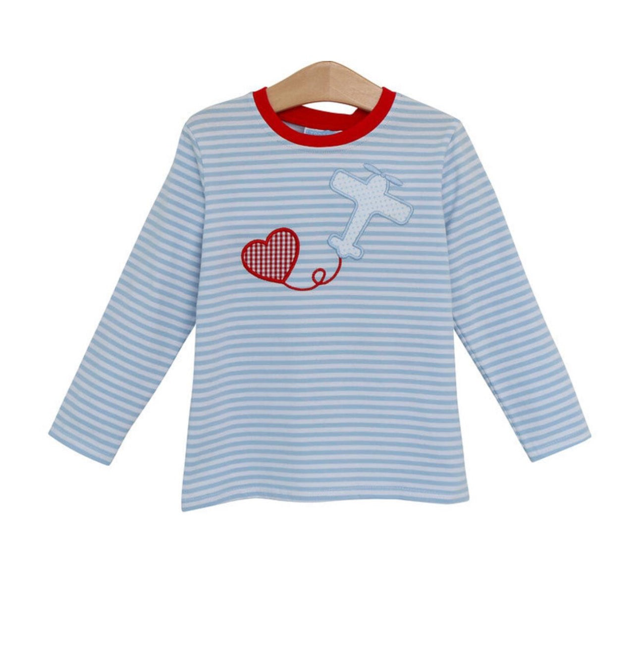 Childrens Valentines Airplane Shirt