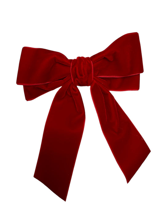 Childrens Velvet Tail Bow