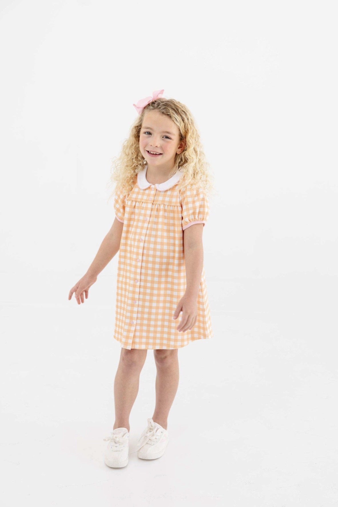 CHILDRENS TABITHA TEACHER3S PET DRESS IN SEASHORE SHERBET