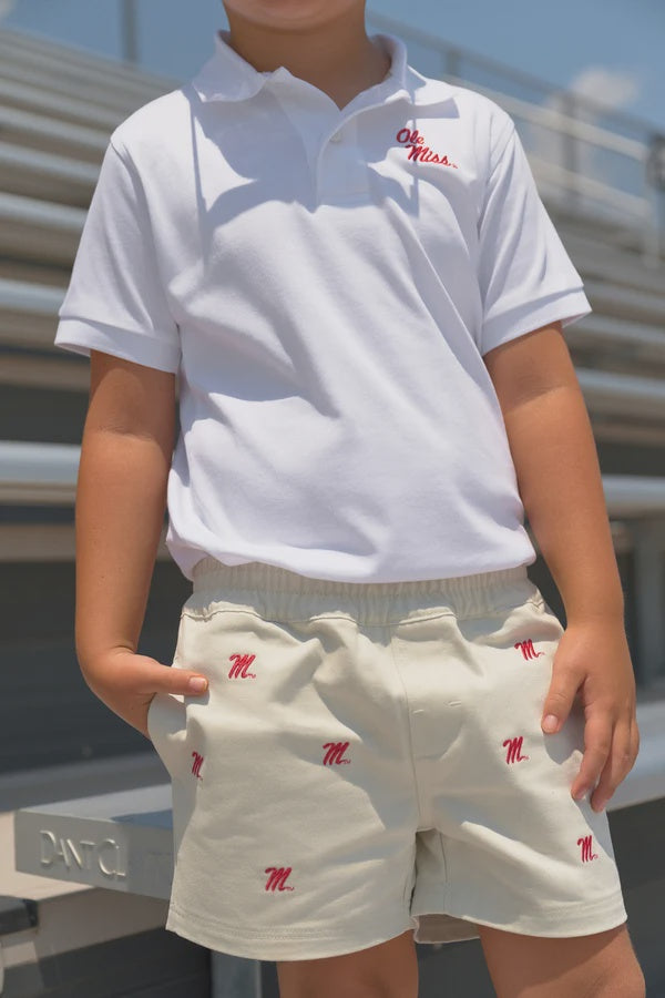 CHILDRENS OLE MISS PRIM POLO