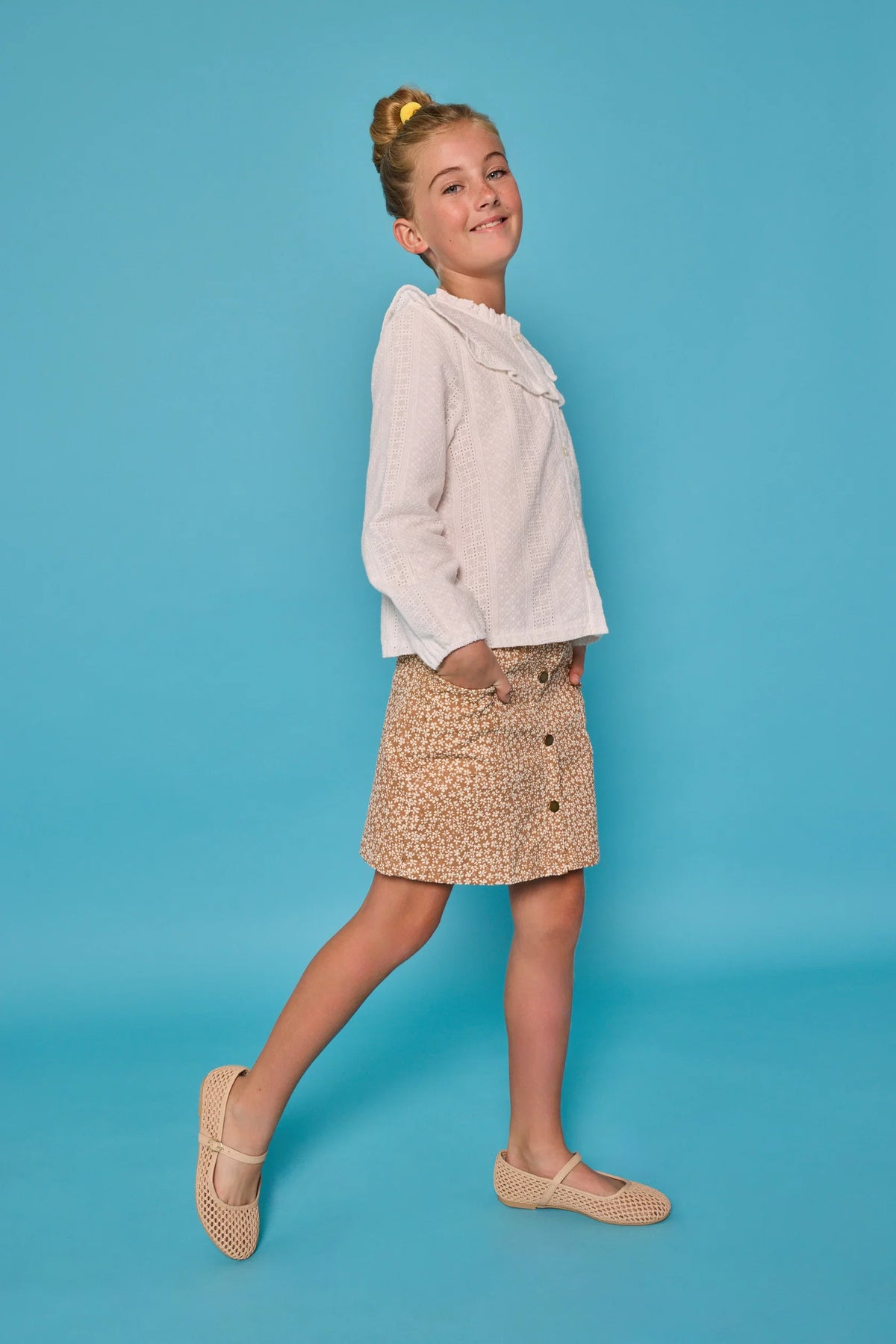 CHILDRENS EMILY SKIRT IN ASPEN FLORAL