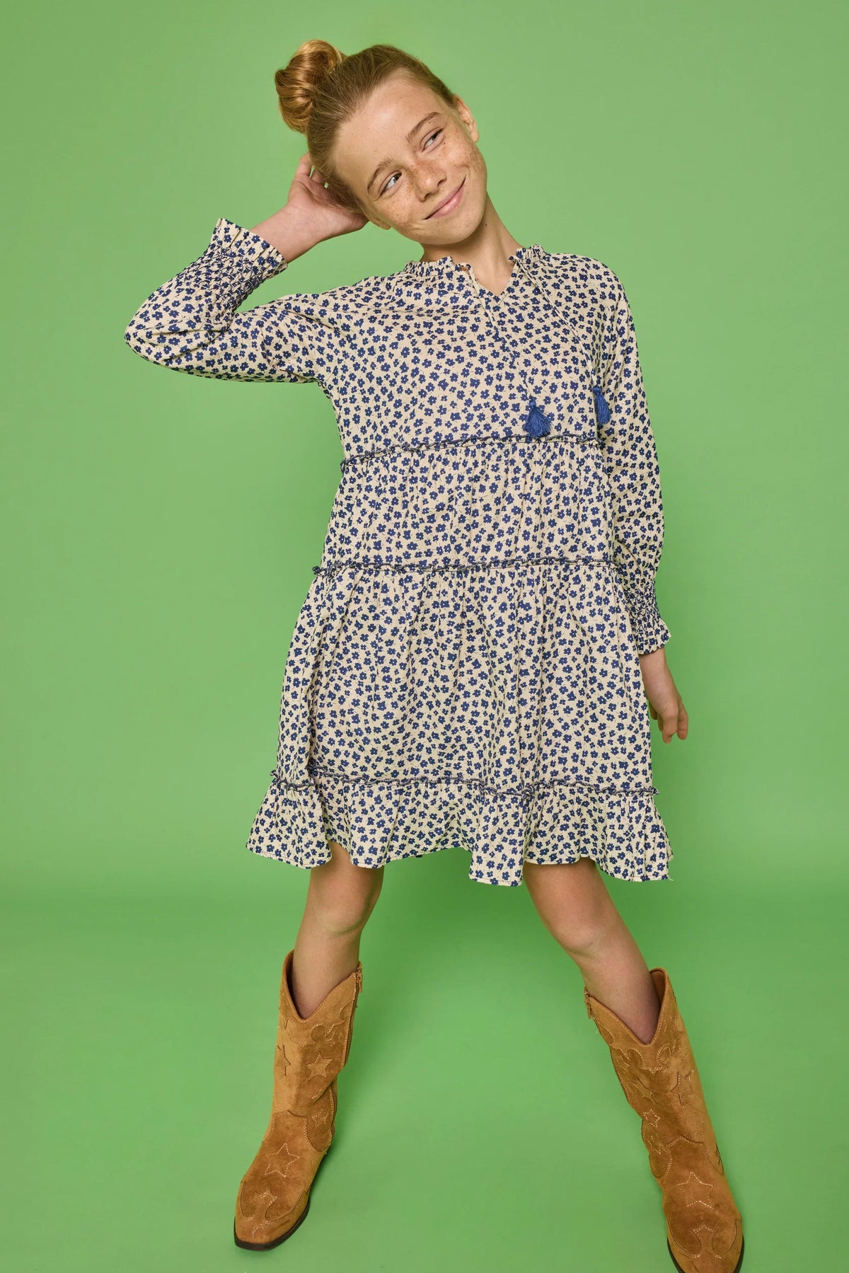 CHILDRENS LUCERNE FLORAL SHANNON DRESS