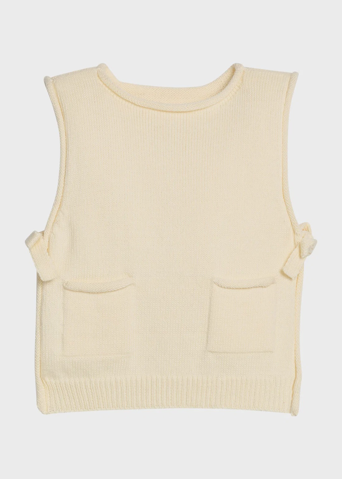 CHILDRENS SWEATER VEST IN CREAM