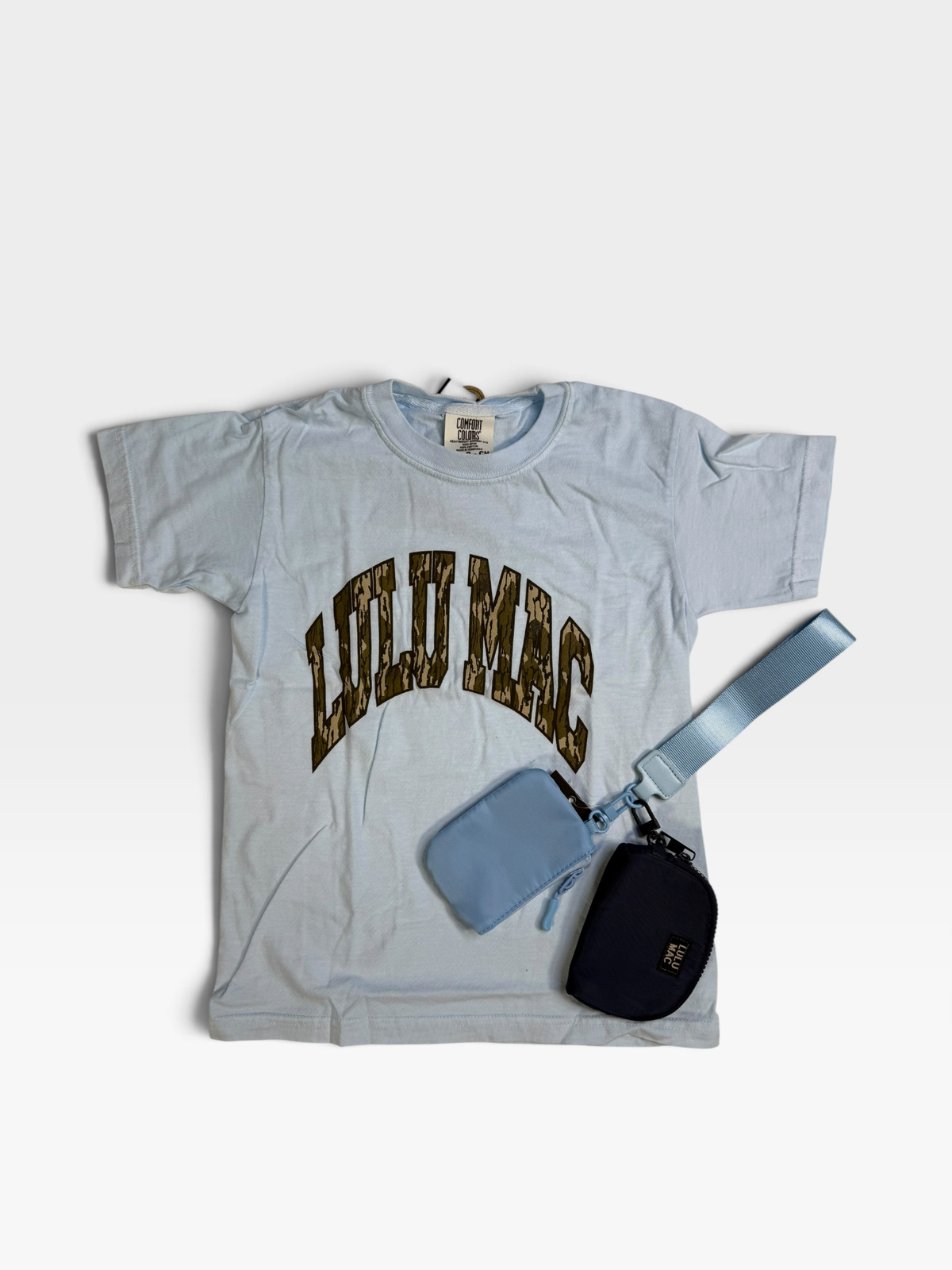 CHILDRENS CHAMBRAY/BOTTOMLAND LULU MAC TEE