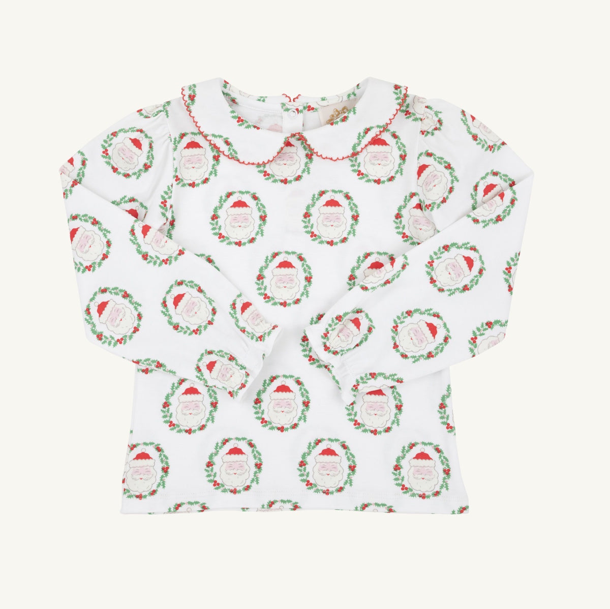 CHILDRENS NORTH POLE PORTRAIT MAUDE COLLAR TOP