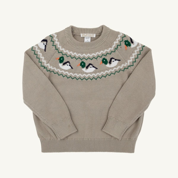 CHILDRENS FAIRISLE ISAAC SWEATER IN DUCKS