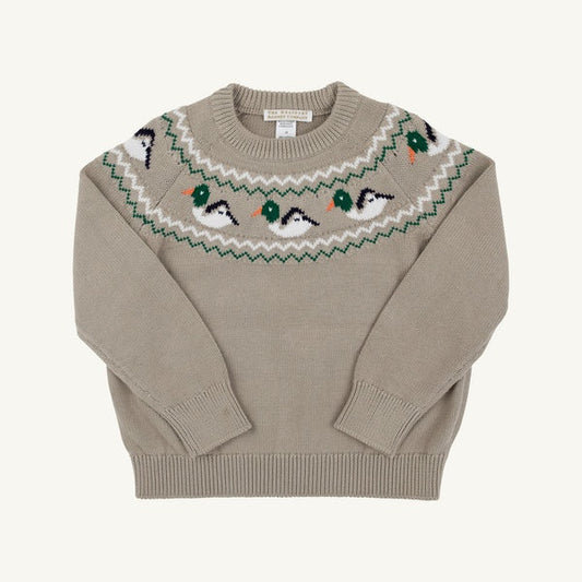 CHILDRENS FAIRISLE ISAAC SWEATER IN DUCKS