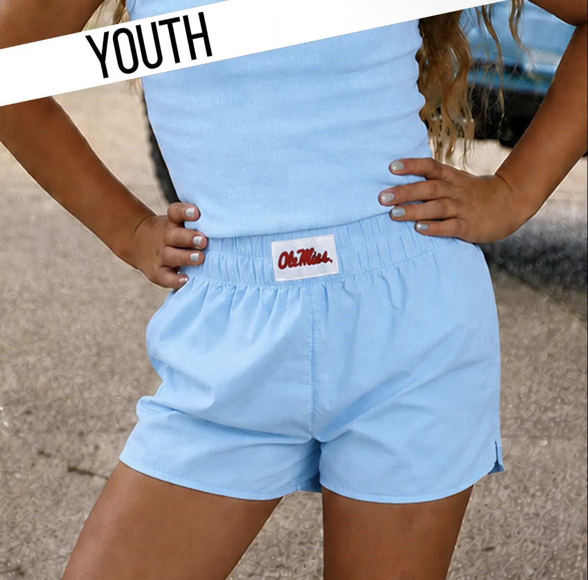 CHILDRENS OLE MISS SHORTS
