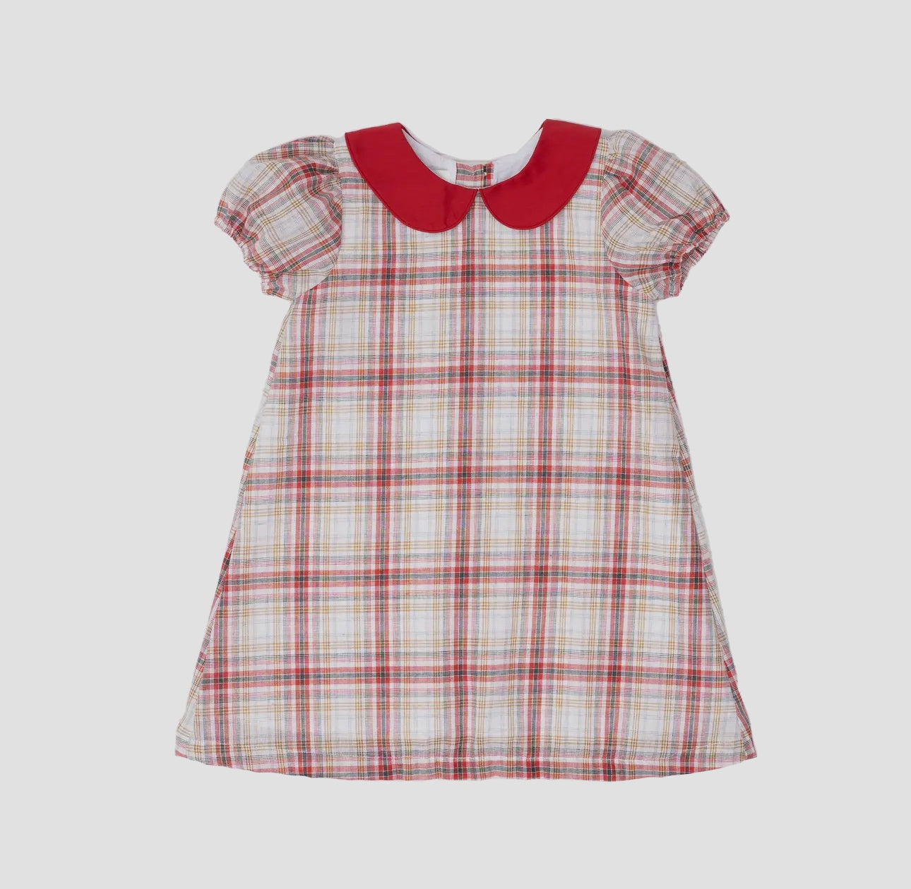 Childrens Lacey Festive Plaid Dress