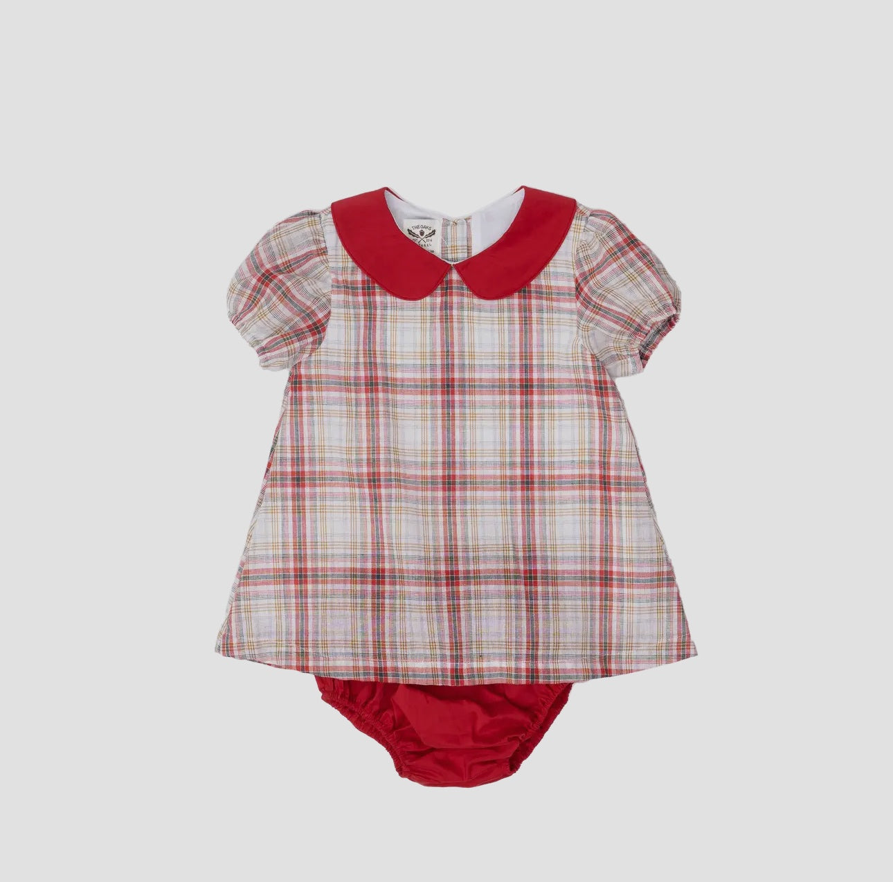 Childrens Deanna Festive Plaid Bloomer Set