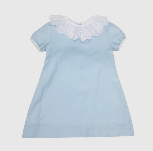 Childrens Elise Blue Lace Dress