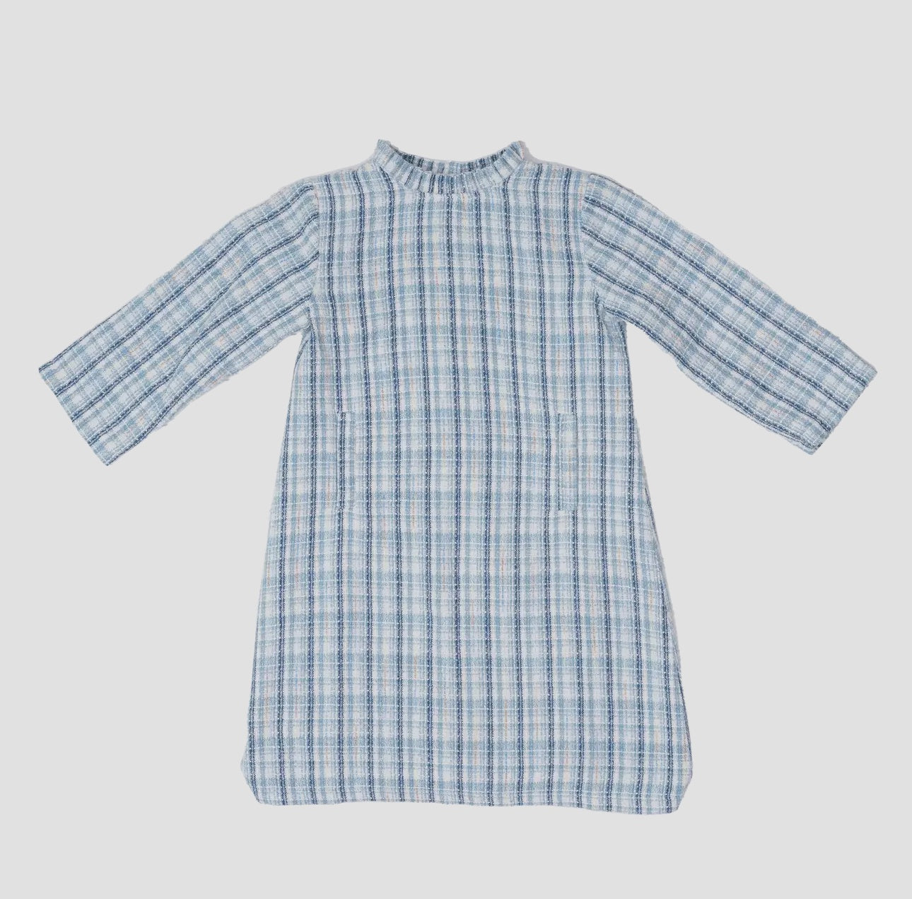 Childrens Kate Blue Tweed Dress