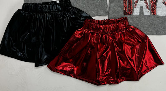 Childrens Metallic Skort