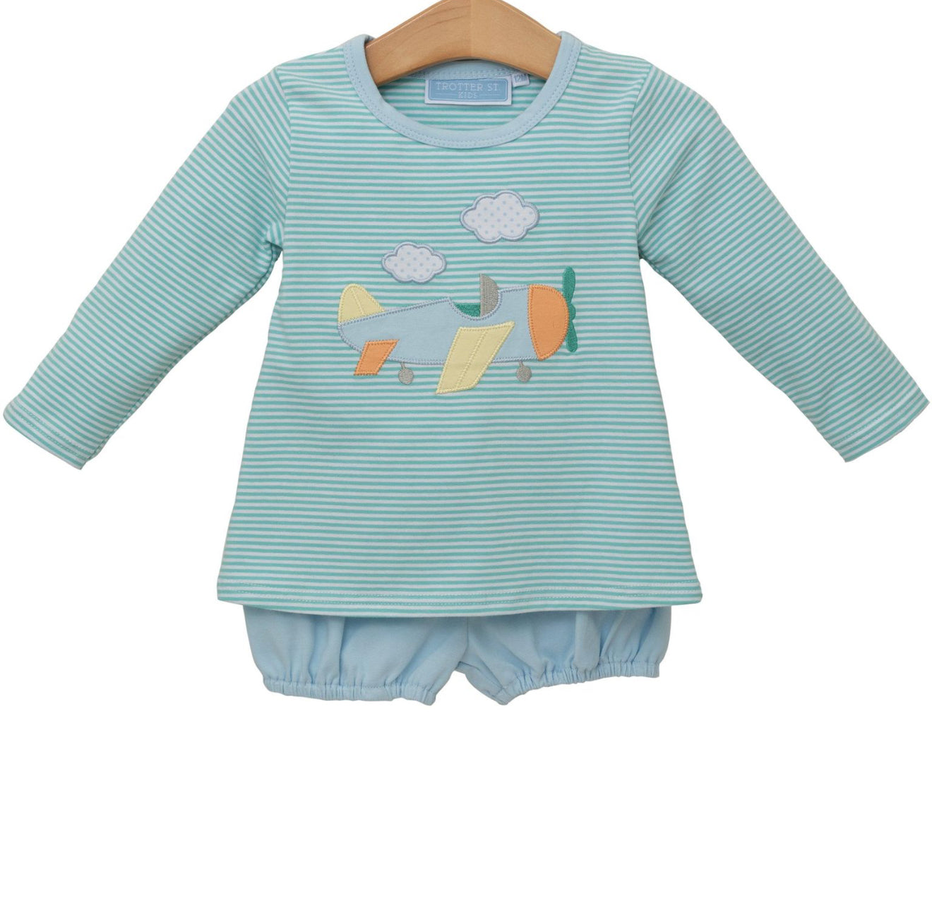 CHILDRENS TSK AIRPLANE BLOOMER SET