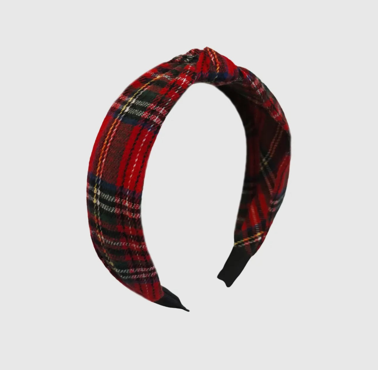 Childrens Plaid Knot Headband