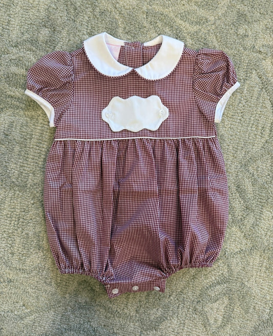CHILDRENS MAROON TAB GIRLS BUBBLE
