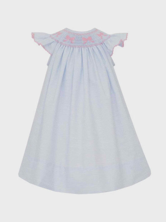 Childrens Bows Smocked Dress