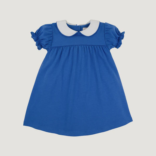 CHILDRENS ROCKEFELLER BLUE HOLLY DRESS